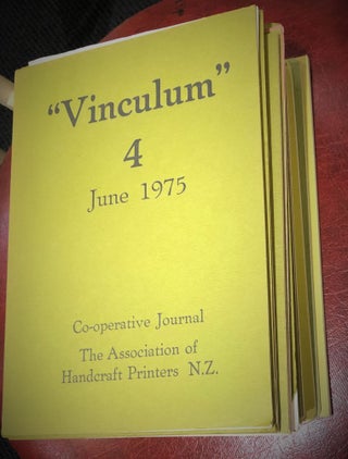 Item #2367 Vinculum, Journal of AP Association of Handcraft Printers NZ, Volume 3, December 1974...