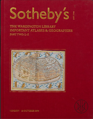 Item #31137 The Wardington Library Important Atlases and Geographies Part Two: L-Z. Sotheby's