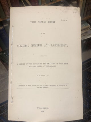 Item #7905 Coal. Third Annual Report on the Colonial Museum and Laboratory: Together with A...